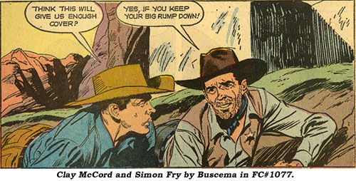 Clay McCord and Simon Fry by Buscema in FC#1077.