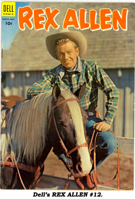 Dell's REX ALLEN #12 cover.