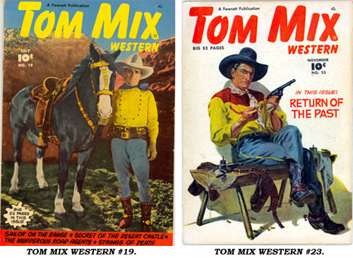 Covers to TOM MIX WESTERN #19 and #23.