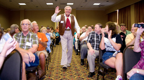 Although usually a bad guy, Ed Faulkner is one of the good guys as he attends one of our six panel discussions.