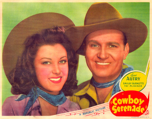 Fay McKenzie and Gene Autry.