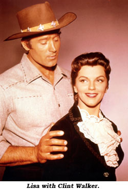 Lisa with Clint Walker.