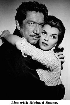 Lisa with Richard Boone.