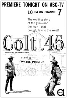 TV GUIDE ad for "Colt .45".