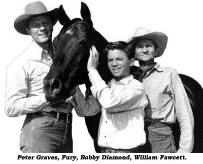 Peter Graves, Fury, Bobby Diamond, William Fawcett.