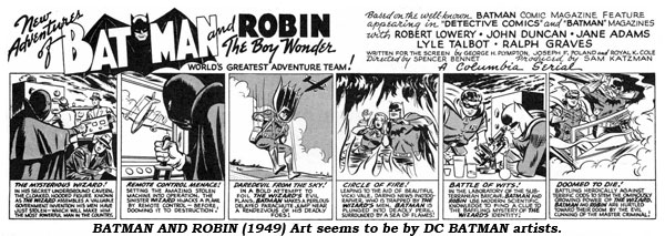 Batman (1949) Art seems to be by DC Batman artists.