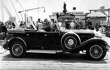 Jack Holt sits in a mighty fine automobile in 1931. 

