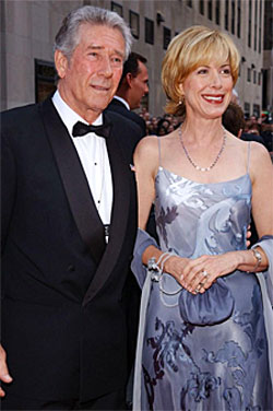 “Laramie”, “Wagon Train”—Robert Fuller with wife Jennifer Savidge. 