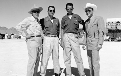 Roy and friends at the Bonneville Salt Flats in Utah. 