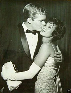 Doug McClure in a warm embrace with wife Barbara Luna. 