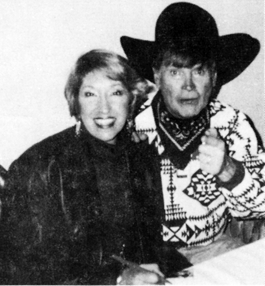 WC columnist Will (“Sugarfoot”) Hutchins mugs for the camera with wife Barbara at a mid-summer 1997 Tom Mix Rangers gathering in New Canton, VA. 