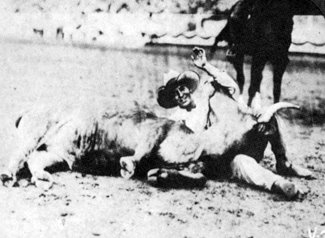 Buck Jones was a bulldogging champion before he became a Western star. 