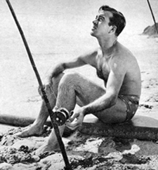 TV's "Restless Gun", John Payne, has 'gone fishin''. 