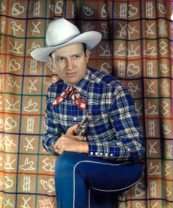 Terrific color photo of Gene Autry!