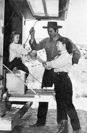 ...and after all that work, it’s time for a cookout hamburger dinner on the back of Clint’s cabin truck.