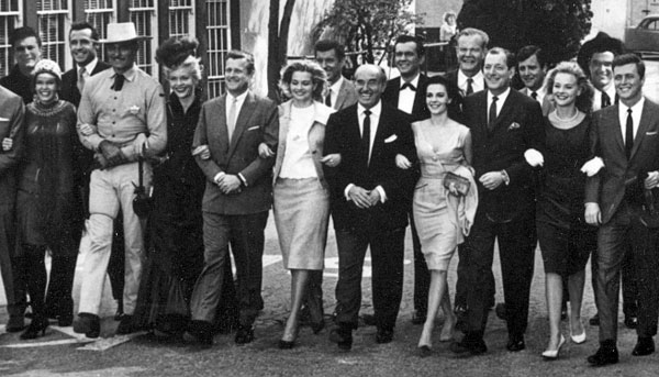 Max Baer Jr., Dorothy Provine, Rex Reason, John Russell, Peggie Castle, Bill Orr, Angie Dickinson, Anthony Eisley, Jack Warner, Jack Kelly, Natalie Wood, Andrew Duggan, Hugh Benson, Richard Long, Diane McBain, Robert Colbert, Edd Byrnes.