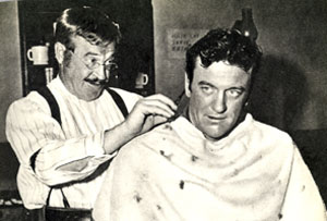 Even U.S. Marshal’s need a haircut now and then. James Arness as Matt Dillon of “Gunsmoke”.