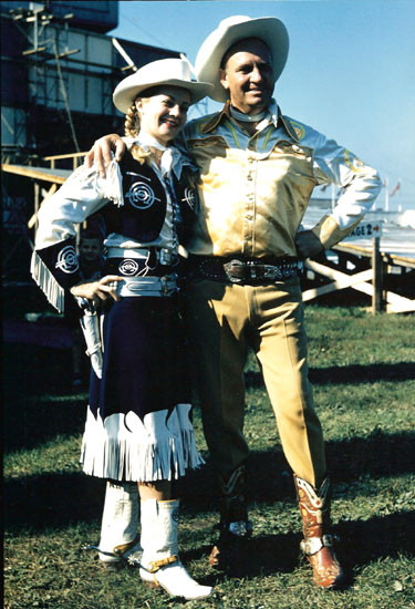 Gene Autry and Gail Davis. Taken during Gene’s 1956 Canadian tour. (Photo courtesy Dale Price.)